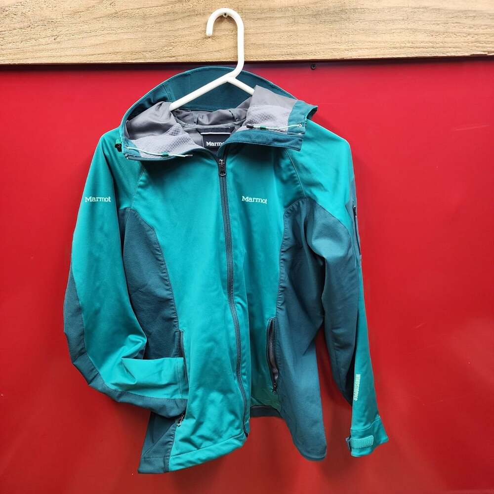 Marmot Teal Green Colorblock Windstopper Softshell Jacket Size M